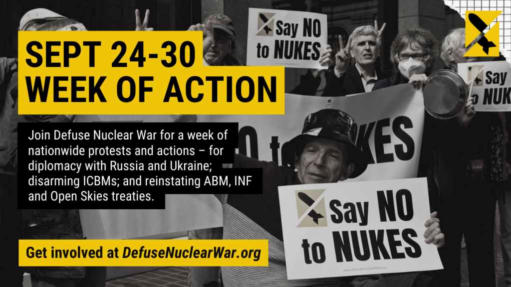 week of action sep 24 - 30 defuse nuclear war