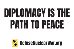 Diplomacy is the path to peace