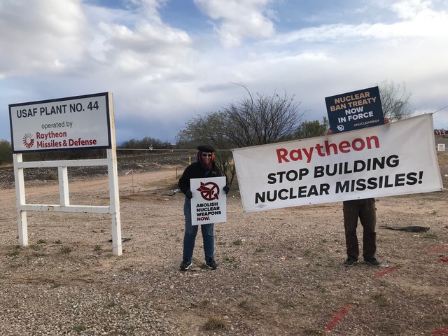 protest at Tucson Raytheon